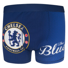 Chelsea Official Football Gift 1 Pack Boys Boxer Shorts Blue 5-6 Years
