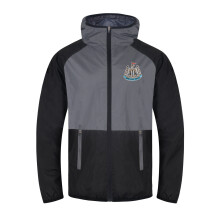 Newcastle United FC Gift Mens Shower Jacket Windbreaker Black Grey XXL