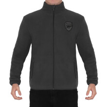 Arsenal Men's Official Full Zip Fleece Jacket Grey Medium