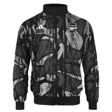 Arsenal Official Track Top Jacket Mens Full Zip Black Large