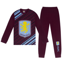 Aston Villa Gift Boys Sublimation Long Pyjamas Claret 7-8 Years