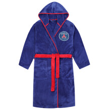 PSG Official Football Gift Boys Fleece Dressing Gown Robe Blue 3-4 Years