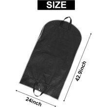 2X Suit Bag for Travel, Suit Carrier for Men Breathable Garment Bag with 2 Mesh Pockets and 1 PVC Pocket