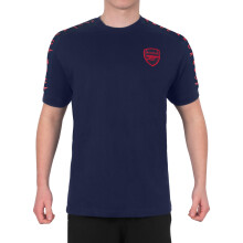 Arsenal F.C. Mens T-Shirt Taped Official Football Gift Navy Small