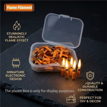 20 Piezas Diodo de Filamento de Llama Parpadeante COB LED DC3V para Decoración de Velas de Fiesta para Accesorios de Bombilla DIY