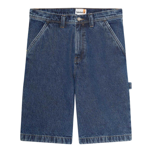 Timberland (S, Blue Wash) Timberland Mens Denim Plain Shorts