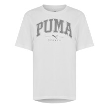 (10 UK, Puma White) Puma Womens/Ladies Squad Big Logo T-Shirt