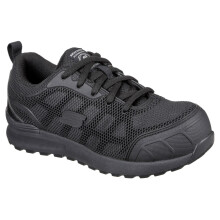 (6 UK, Black) Skechers Womens/Ladies Bulklin Ayak Safety Shoes
