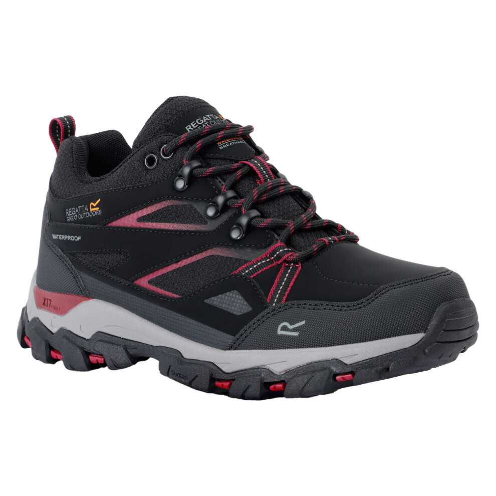 Regatta Women's Black Holcombe Iii Low Walking Shoes - /Beaujolais - 3 Uk - /Beaujolais - 75% Polyurethane/25% Polyester - Image 2