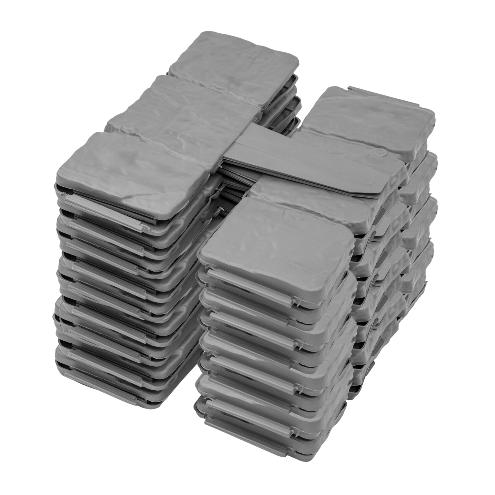 (4X 10Pc - Stone Slab Border) Kct Stone Slab Style Plastic Garden Lawn Borders 5060176695658