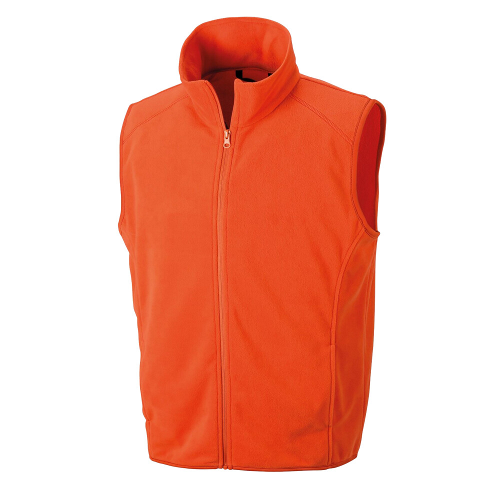 Result (Xl, Orange) Core Mens Micro Fleece Gilet
