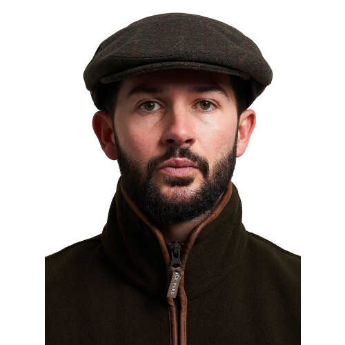 JACK PYKE JACK PYKE Wool Blend Flat Cap Dark Olive 59cm