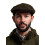 JACK PYKE JACK PYKE Men's Green Cotton Waxed Flat Cap, 59cm 1