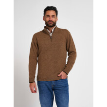Jack Pyke Ashcombe 100% Lambswool Zip Knit Jumper Pullover Barley Medium