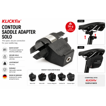 KLICKfix Contour Saddle Adapter Solo Bicycle Bag Mount 0217HS Black