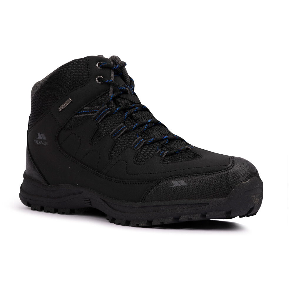 Trespass (9, Black/Blue) Mens Walking Boots - Finley