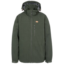 (XS, Olive) Trespass Mens Waterproof Jacket with Hood - Weir