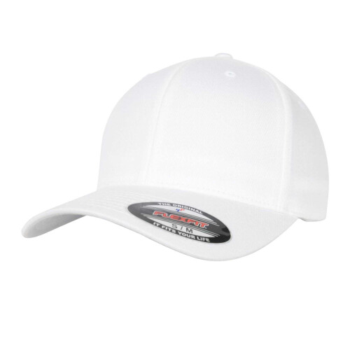 (L-XL, White) Flexfit Organic Cotton Cap