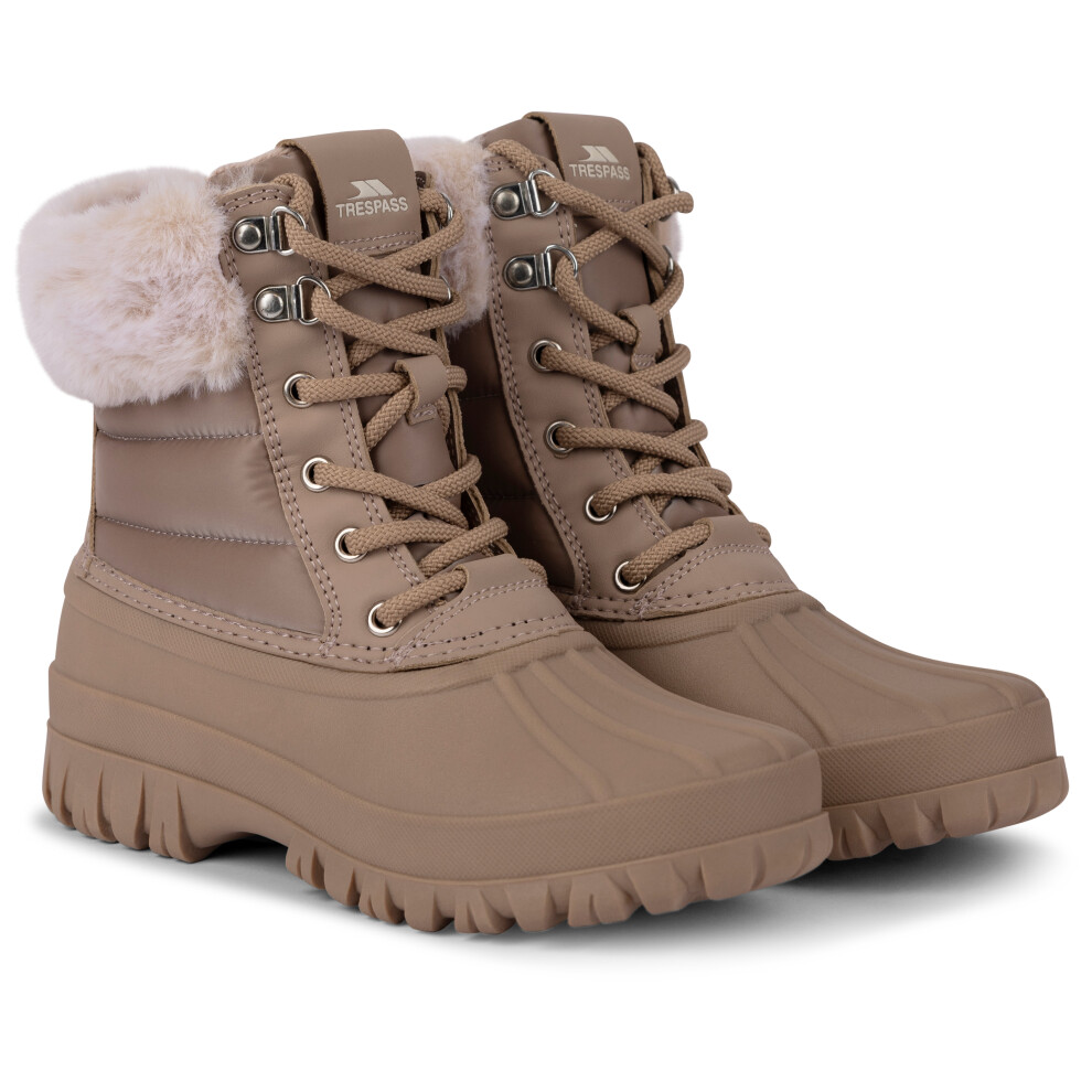 Trespass Women's Snow Boots Briony Beige Size 5 - Image 2