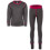 Trespass (3-4 Years, Dark Grey Cassis) Trespass Bamba Kids Thermal Base Layer Set 1