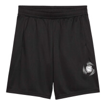 (7-8 Years, Puma Black) Puma Childrens/Kids Active Graphic Print Elasticated Waist Shorts
