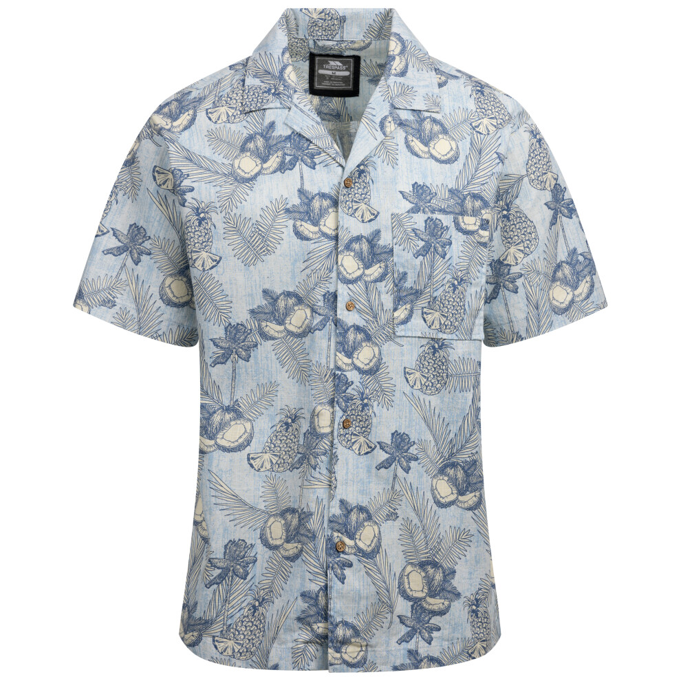 Trespass Men's Casual Shirt Hart Blue Medium - Image 2