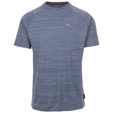 (M, Denim Blue Marl) Trespass Mens Activewear Top Quickdry Leecana
