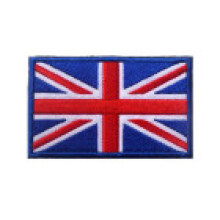 (Red Blue)England Flag Embroidered Arm Patch Clothing Backpack Cap Accessory Decorations