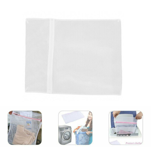 Laundry Net Zipper Washing Bag Mesh Sock Bra Clothes Delicate Large Size 50x60cm 1