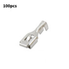 (Silver 6.3mmA)Electronics Tinned Copper Spade Terminal Connectors Automotive Applications