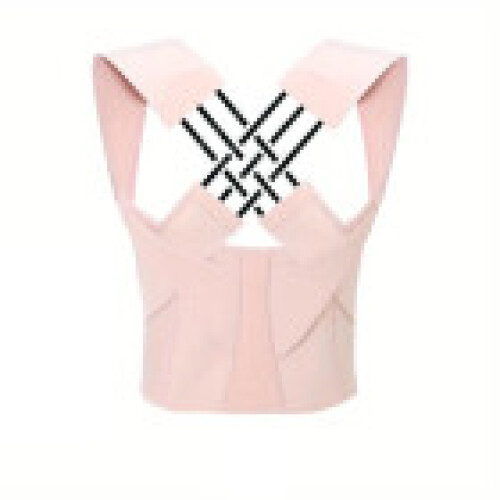 (Pink,XL)Anti Camel Sitting Posture Correction Belt Back Posture Adjustable Corrector