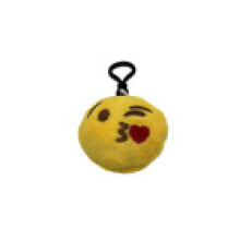 (Style E)Emoji Keychain Plush Doll Short Cute Facial Expressions Pendant Accessories
