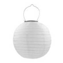 (White,25cm/9.84in)Led Solar Cloth Party Hanging Decoration Lamp Colorful Balcony Garden Ornaments