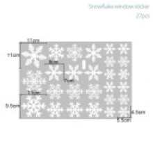 (Snowflake)Christmas Wall Window Sticker Home Room Decoration New Year Decals Santa Claus