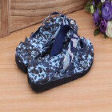(Navy Blue, EU44) Flat Slippers Camouflage Summer Beach Slippers Massage Romancehouse Slippers