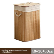 (Natural 30x40x50cm) Foldable Large Size Nonwoven Fabric Or Bamboo Fabric Storage With Bin Cover