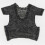 (Black)Macacão de renda floral infantil bebê meninas macacão roupa 1