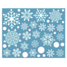 (Snowflake-Style 1-28*35cm)Christmas Stickers Window Snowflake Decoration Xmas Decals Santa Reindeer Claus