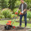 Outsunny Outsunny 1500W Electric Tiller with 40cm Working Width, 20cm Tilling Depth 1