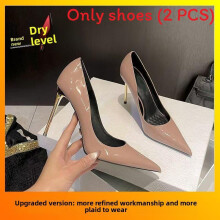 (Nude 10cm,39)Minimalist High Heeled Shoes With Solid Color And Pointed Design Women For