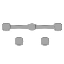 (Gray Square)Silicone Air Fryer Magnetic Clip Suitable For Secure Fixing And Cooking Safe