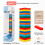 (StyleP)Multicolor Wooden Stacking Blocks With Cognitive Development Features For Kids 1