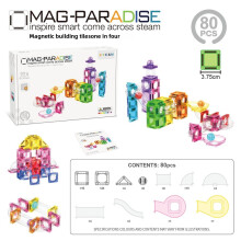 (Style2)Magnetic Toy Blocks With Animals And Castle Design For Childrens Imagination