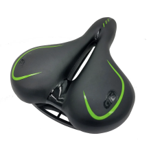GTB GTSA03 Comfort Gel Bicycle Saddle MTB Road Hybrid Bike Seat Black Green