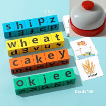 (StyleD)Toddler Educational Wooden Blocks With Alphabet Puzzle For Development Childhood