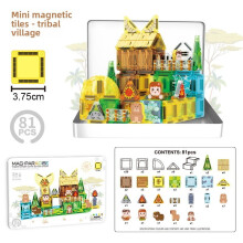 (Style22)Magnetic Toy Blocks With Animals And Castle Design For Imagination Childrens