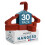 Utopia Home 30 Pack Plastic Hangers Space Saving, Durable Hanger with Shoulder Grooves, Red 1