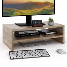 ComfortCove Monitor Stand, 2 Tiers Computer Monitor Riser, Sonoma