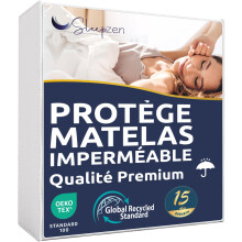 Sleepzen - Waterproof Mattress Protector 60 x 120 cm - Certified Oeko-TEXÂ - Surface 70% Cotton Fleece, 30% Polyester