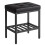 IBUYKE Rectangular Makeup Stool, PU Seat Vanity Chair, Black WBD017B 1